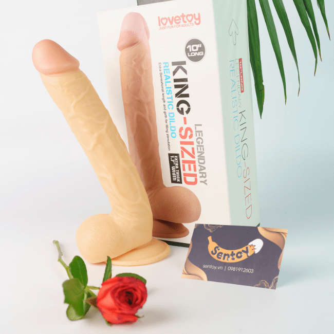 Dương vật giả Lovetoy King Size 10 inch siêu mềm hàng khủng (1)