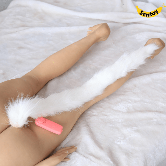 Đồ chơi hậu môn Sextoy đuôi cáo có rung kích thích hậu môn (1)