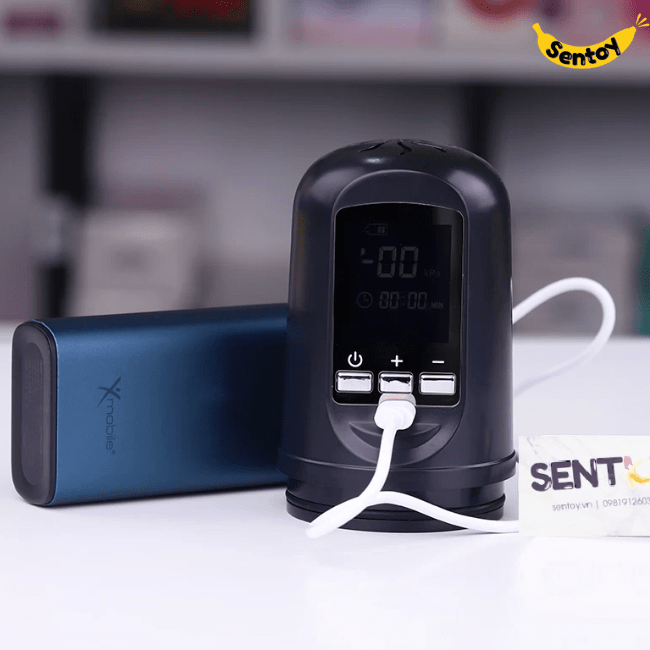 Máy tập dương vật PENIS PUMP lcd tự động tăng kích thước sức bền (3)