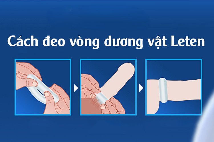 Vòng đeo Leten Silicone co giãn kéo dài cương cứng dương vật (7)