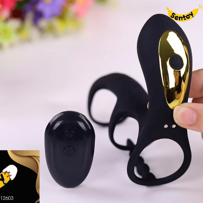 Vòng rung Penis Testicle Stimulator cao cấp rung thổi âm vật (11)-min