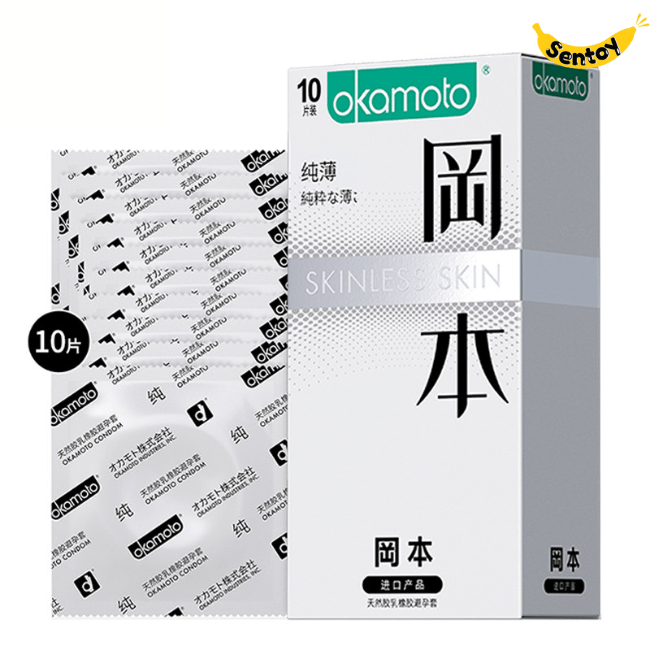 Bao cao su Okamoto Skinless Skin Purity Nhật Bản Hộp 10 cái (2)