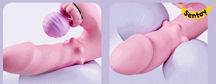 Dương vật giả Jiuai Zhuxuan Rung bi lăn kết hợp tỏa nhiệt (2)