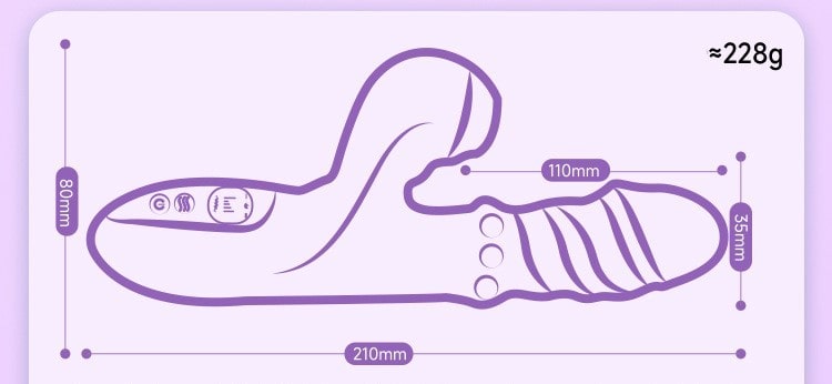 Dương vật giả Jiuai Zhuxuan Rung bi lăn kết hợp tỏa nhiệt (4)