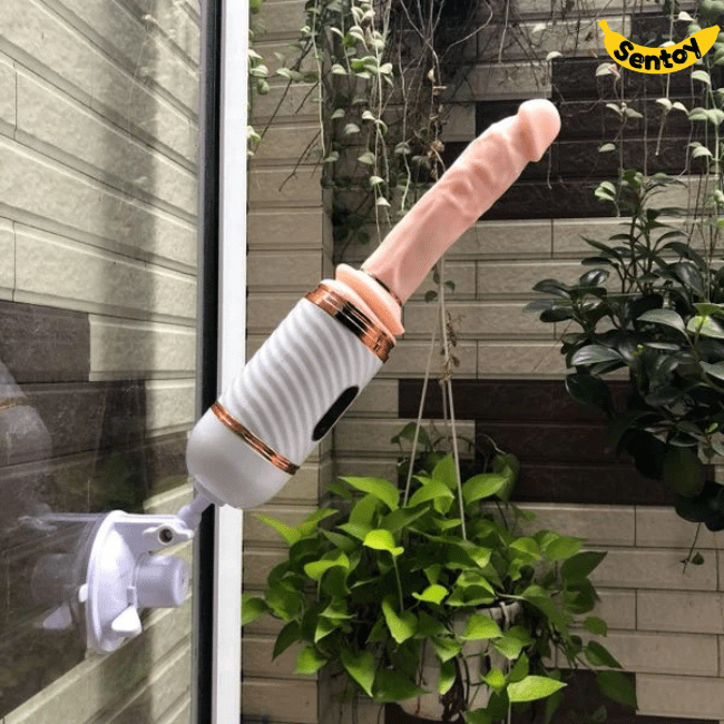 Dương vật giả Cyclone Fire rung thụt dính tường tỏa nhiệt (3)-min