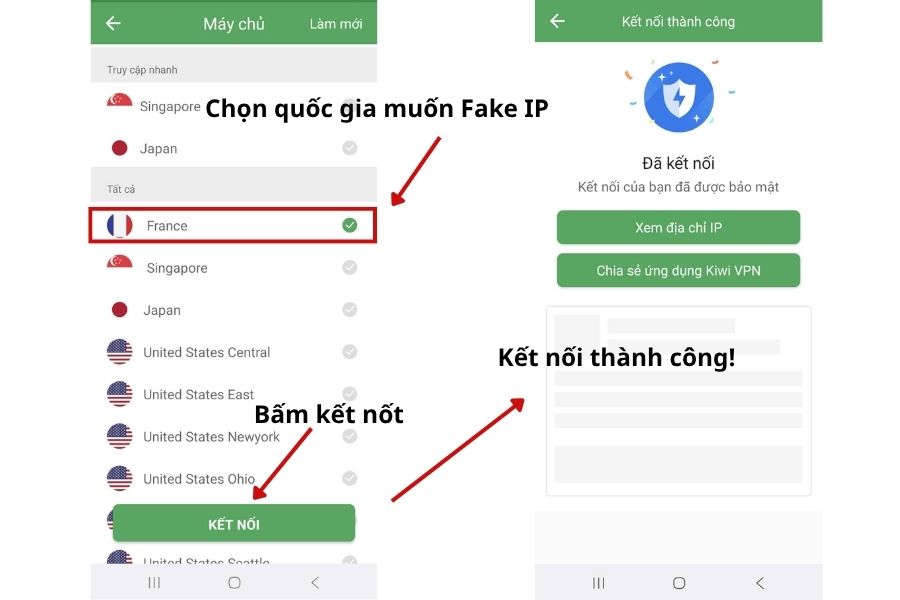 Cách vào Xvideos bằng VPN trên điện thoại