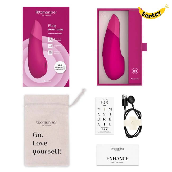 Máy thủ dâm Womanizer Enhance rung kích thích âm vật