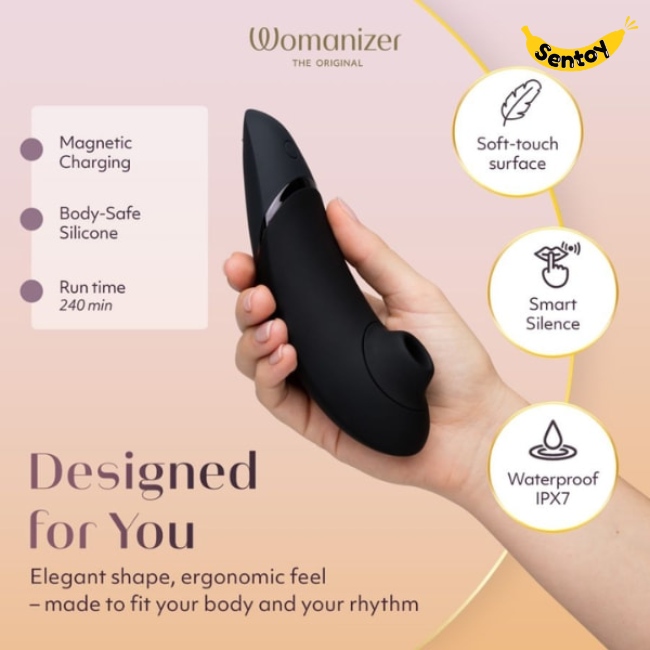 Máy thủ dâm Womanizer Next rung kích thích âm vật