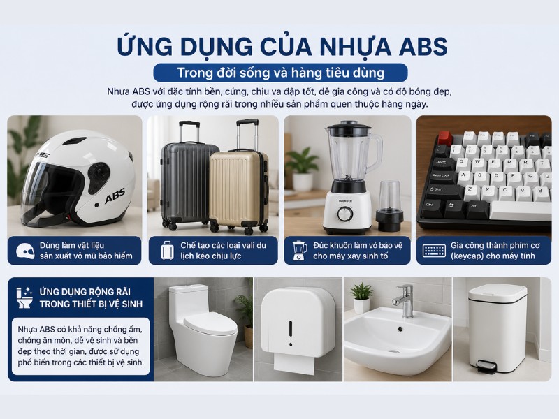 Ứng dụng của nhựa ABS