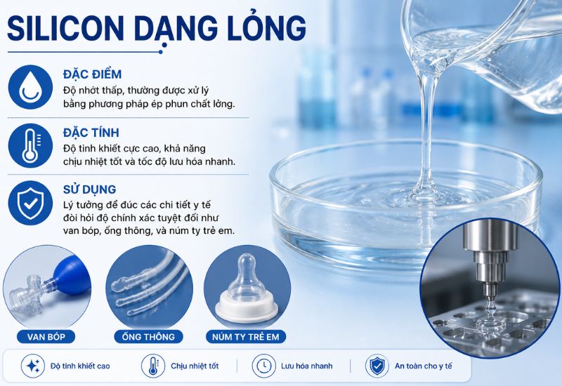 silicon y tế dạng lỏng