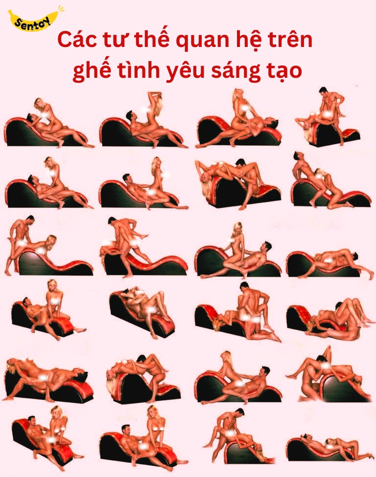 Tư thế quan hệ trên ghế tình yêu sáng tạo